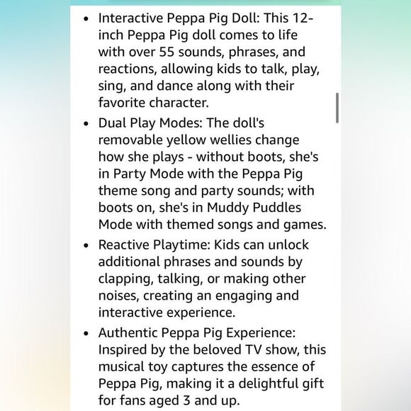 Peppa Pig Peppa’s Muddy Muddles Party Singing & Dancing Red Dress Toy - Picture 6 of 7